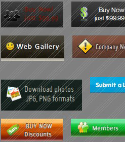 Web Menu Buttons Look Free Flash Template With Drop Menu