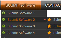 flash menus examples Download Blue Graphic Button