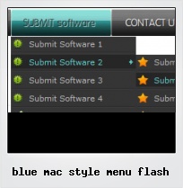 Blue Mac Style Menu Flash