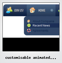 Customisable Animated Flash Buttons