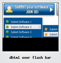 Dhtml Over Flash Bar