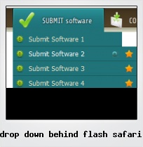 Drop Down Behind Flash Safari