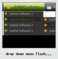 Drop Down Menu Flash Website Template