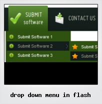 Drop Down Menu In Flash