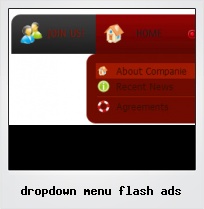 Dropdown Menu Flash Ads