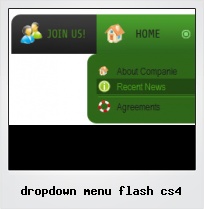 Dropdown Menu Flash Cs4