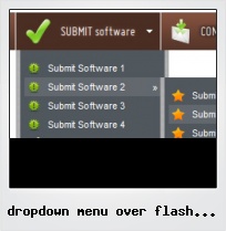 Dropdown Menu Over Flash Work Examples