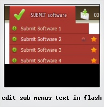 Edit Sub Menus Text In Flash