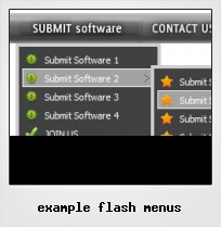 Example Flash Menus