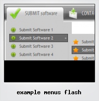 Example Menus Flash