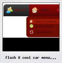 Flash 8 Cool Car Menu Vertical