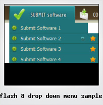 Flash 8 Drop Down Menu Sample