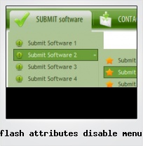 Flash Attributes Disable Menu