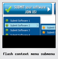 Flash Context Menu Submenu