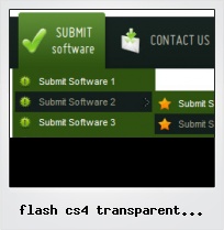 Flash Cs4 Transparent Dropdown Menu