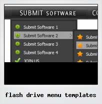 Flash Drive Menu Templates