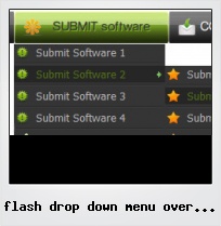 Flash Drop Down Menu Over Html
