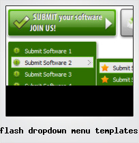 Flash Dropdown Menu Templates