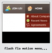 Flash Fla Motion Menu Template