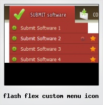 Flash Flex Custom Menu Icon