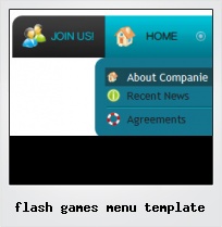Flash Games Menu Template