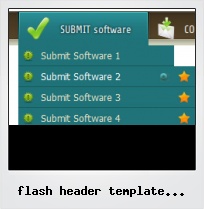 Flash Header Template With Dropdown Navigation