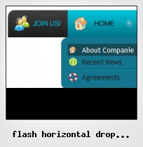 Flash Horizontal Drop Down Menu Fla