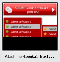 Flash Horizontal Html Navigation Bar