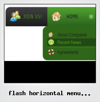Flash Horizontal Menu With Submenus