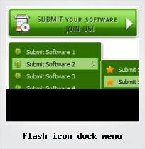 Flash Icon Dock Menu