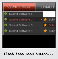Flash Icon Menu Button Fla Files
