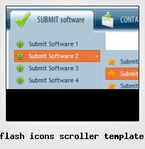 Flash Icons Scroller Template