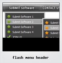 Flash Menu Header
