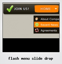 Flash Menu Slide Drop