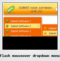 Flash Mouseover Dropdown Menu