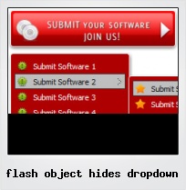 Flash Object Hides Dropdown