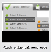 Flash Orizontal Menu Code