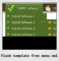 Flash Template Free Menu Xml