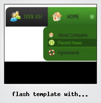 Flash Template With Rollover Timeline