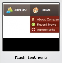 Flash Text Menu