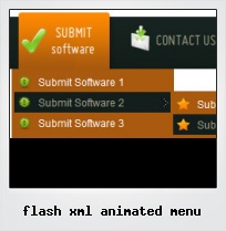 Flash Xml Animated Menu