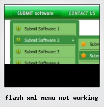 Flash Xml Menu Not Working