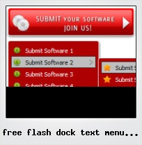 Free Flash Dock Text Menu Vertical