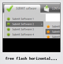 Free Flash Horizontal Drop Down Transparent
