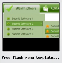 Free Flash Menu Template With Submenu