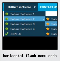 Horizontal Flash Menu Code