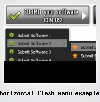 Horizontal Flash Menu Example