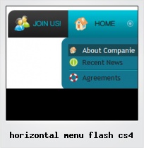 Horizontal Menu Flash Cs4