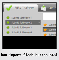How Import Flash Button Html