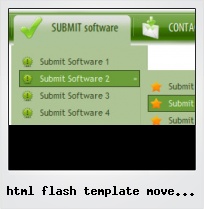 Html Flash Template Move Over Buttons